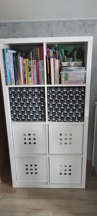 Regał Ikea kallax plus wkłady