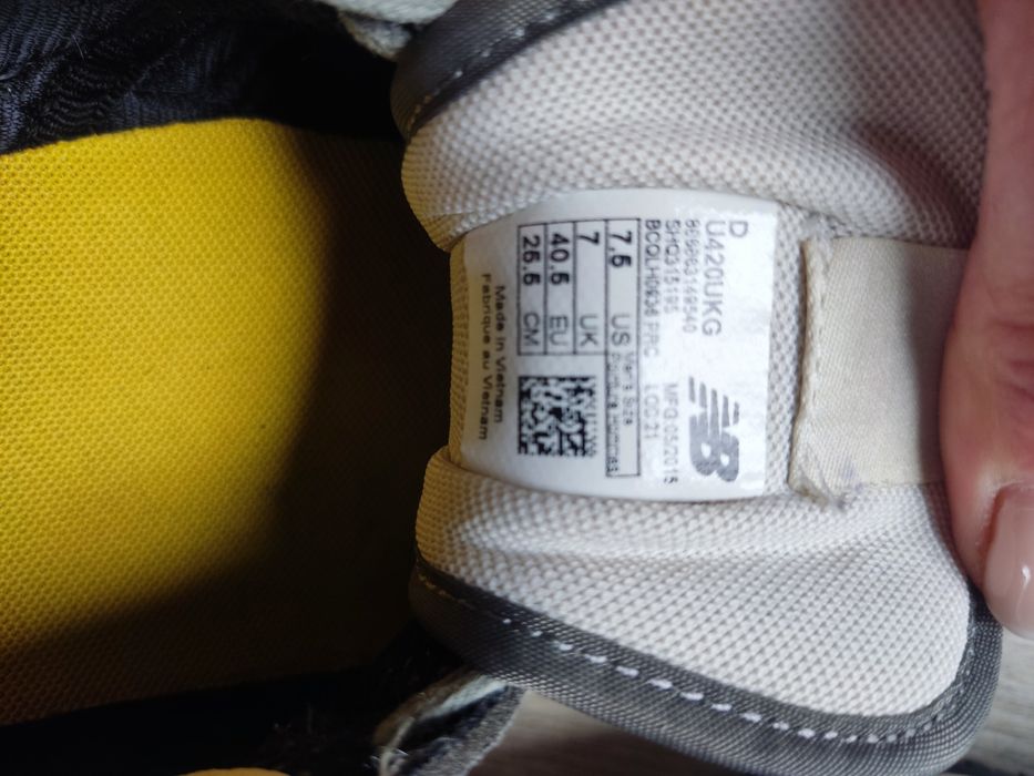 szare new balance 420 rozm 39,5 - 40
