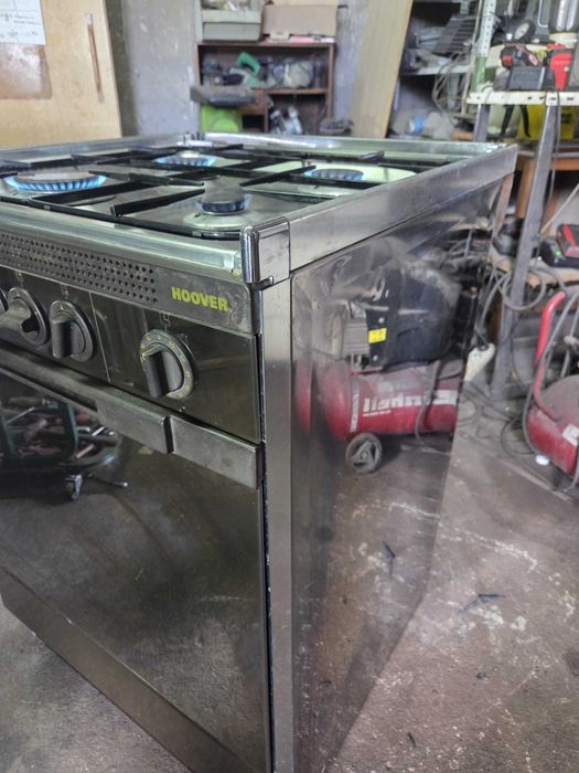 Fogão Hoover em inox 4 bocas as gás