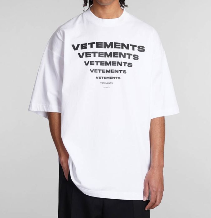 Мужские футболки Vetements HELLO Logo унисекс  Ветементс Ветмо