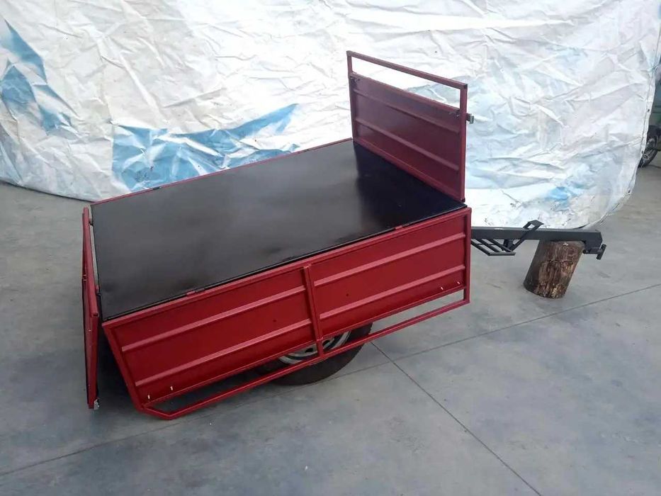 Прицеп причеп для мінітрактора мотоблока трактора тракторний САМОСВАЛ ...