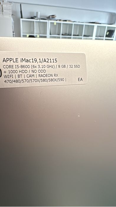IMAC 19.1 A2115 - 27 polegadas 5K
