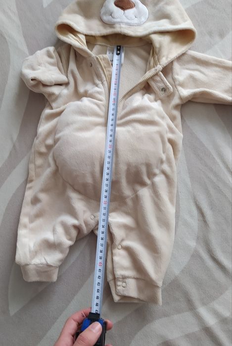 Kombinezon polarowy r. 56 0-3 m miś P2