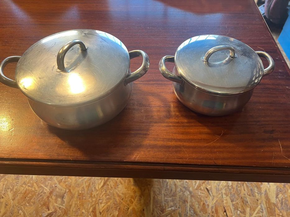 Tachos em inox fundo térmico