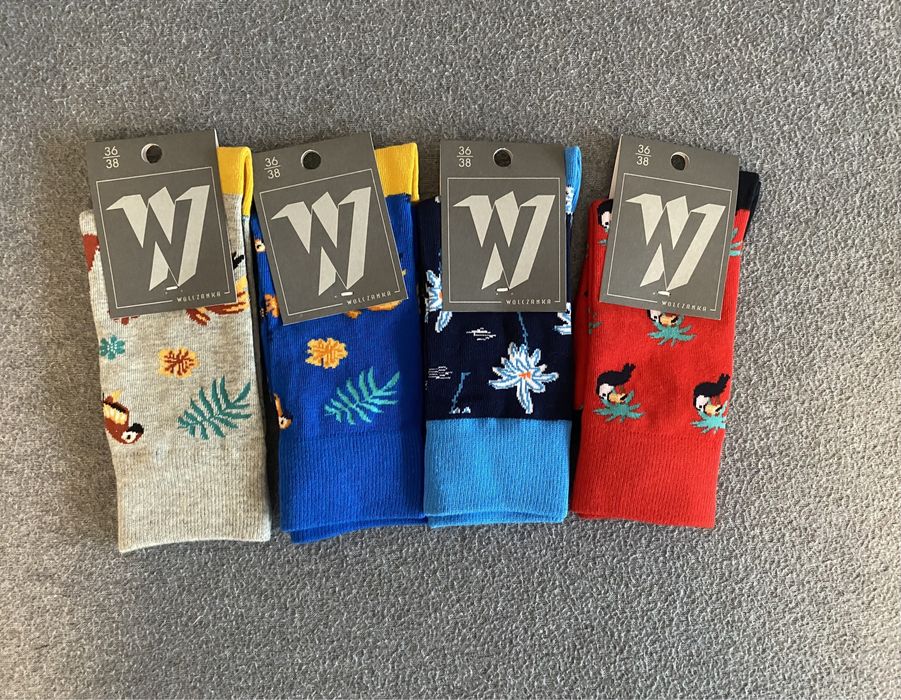 4 pary skarpetek Wólczanka r. 36-38
