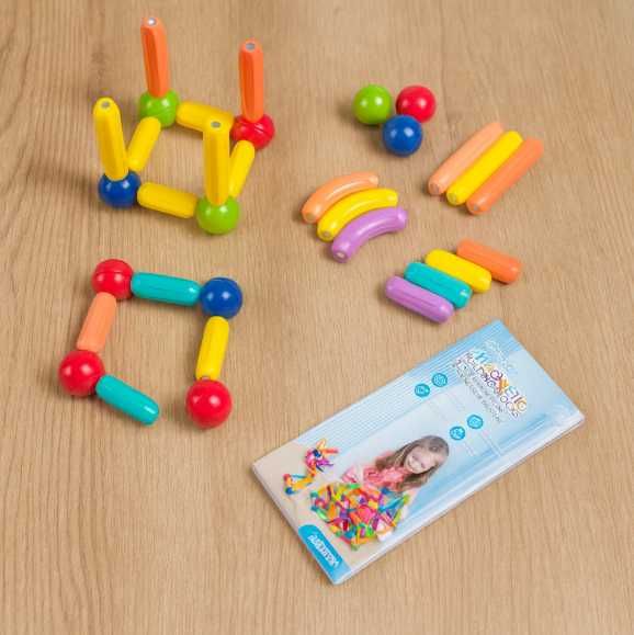 XXL Duże klocki Magnetyczne 3D 120 el Konstrukcyjne Dla Dzieci Prezent