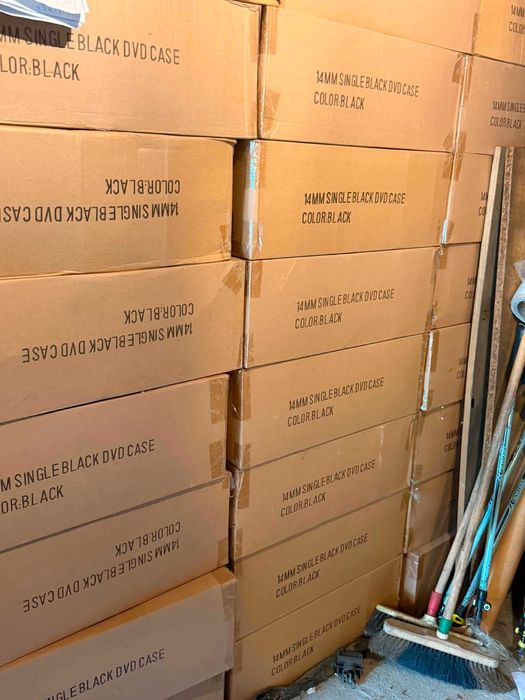 Plastikowe okładki / pudełka na płyty CD/DVD – 2500 szt.