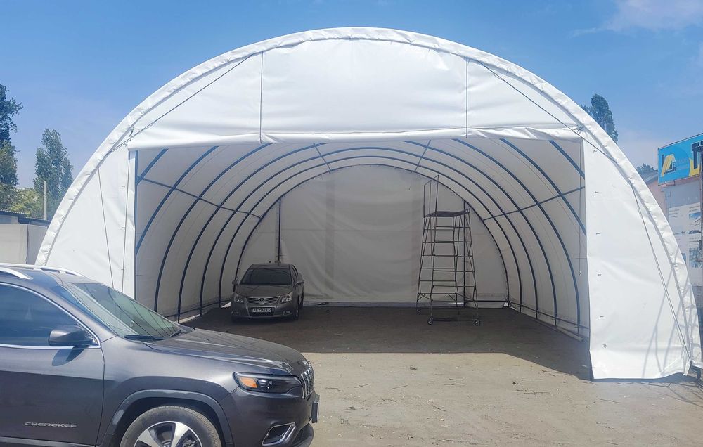 ПВХ ангар розбірний 20х10м | Для складу, гаража, СТО | Арочний ангар