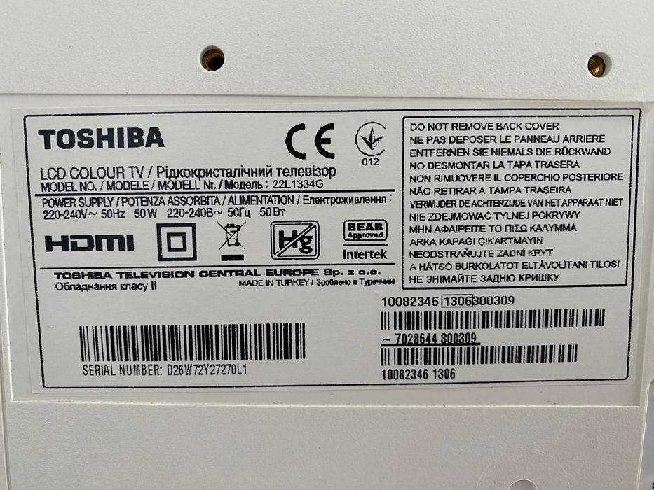 Телевізор Toshiba