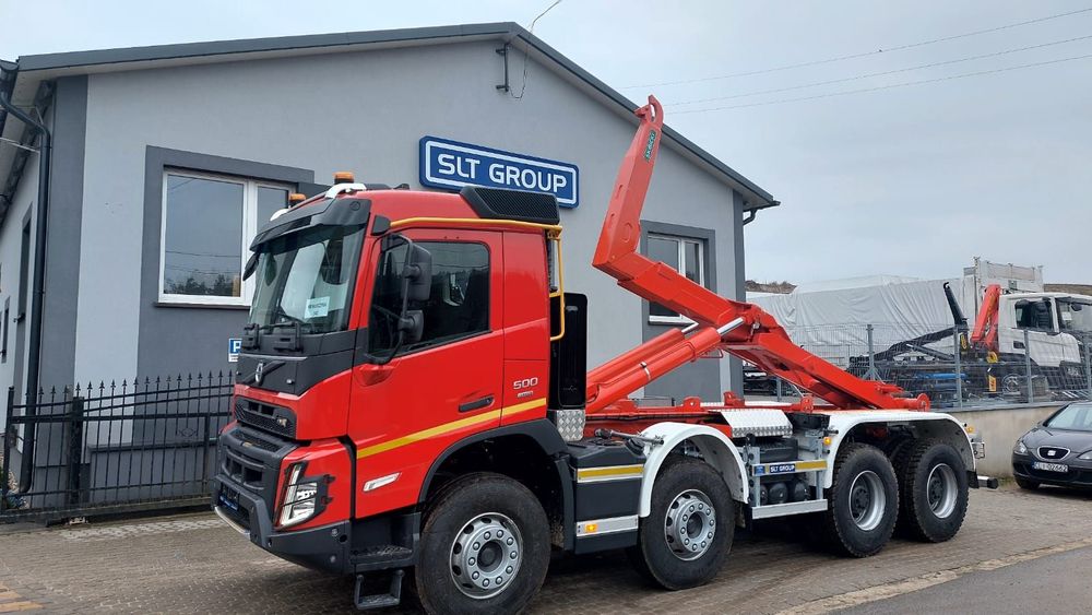 Volvo FMX 500  Volvo FMX 500, 8x4, Hakowiec, HYVA, Multilift,  SLT GROUP, Do zabudowy
