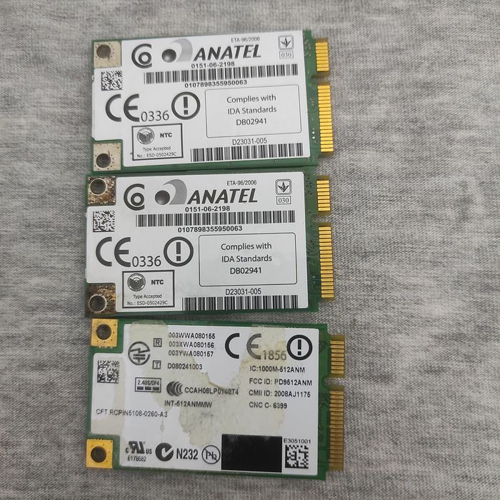 Karta sieciowa wifi WLAN Intel Anatel 3 sztuki