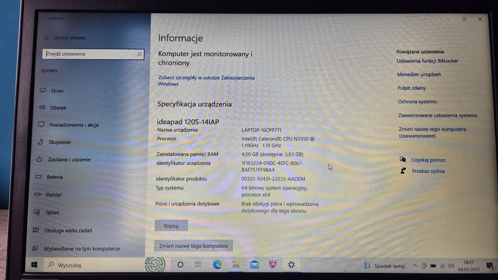 Laptopa Lenovo ideapad 120S-14IAP