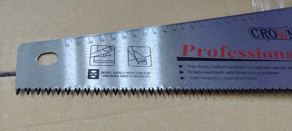 Piła Płatnica 470mm Piłka Ręczna do Drewna Drzewa z Miarką