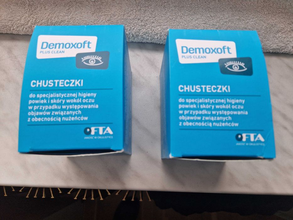Demoxoft Plus Clean, chusteczki do higieny powiek i skóry wokół oczu
