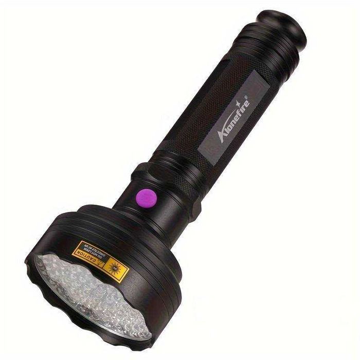 Profesjonalna Latarka UV 75 LED + światło białe 25 LED (2w1) + Gratis