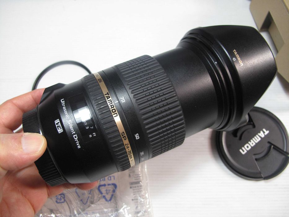 Tamron 24-70 2.8 VC na caixa RESERVADA com filtro Smi-Nova para CANON