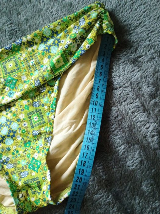 Dół od bikini Zielone wzory