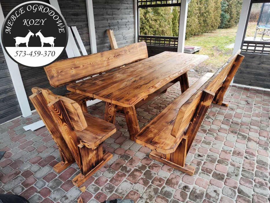 CENY DO KOŃCA LUTEGO! Meble ogrodowe drewniane góralskie Lite drewno