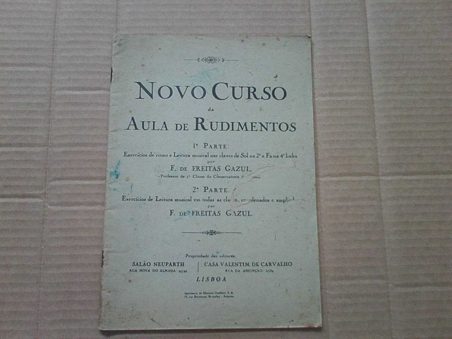 Novo curso da aula de rudimentos