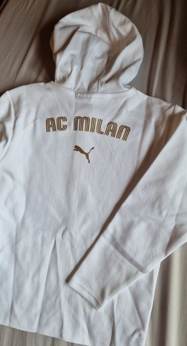 Casaco Puma Novo ACMilan Ziper-Branco Criança11/12