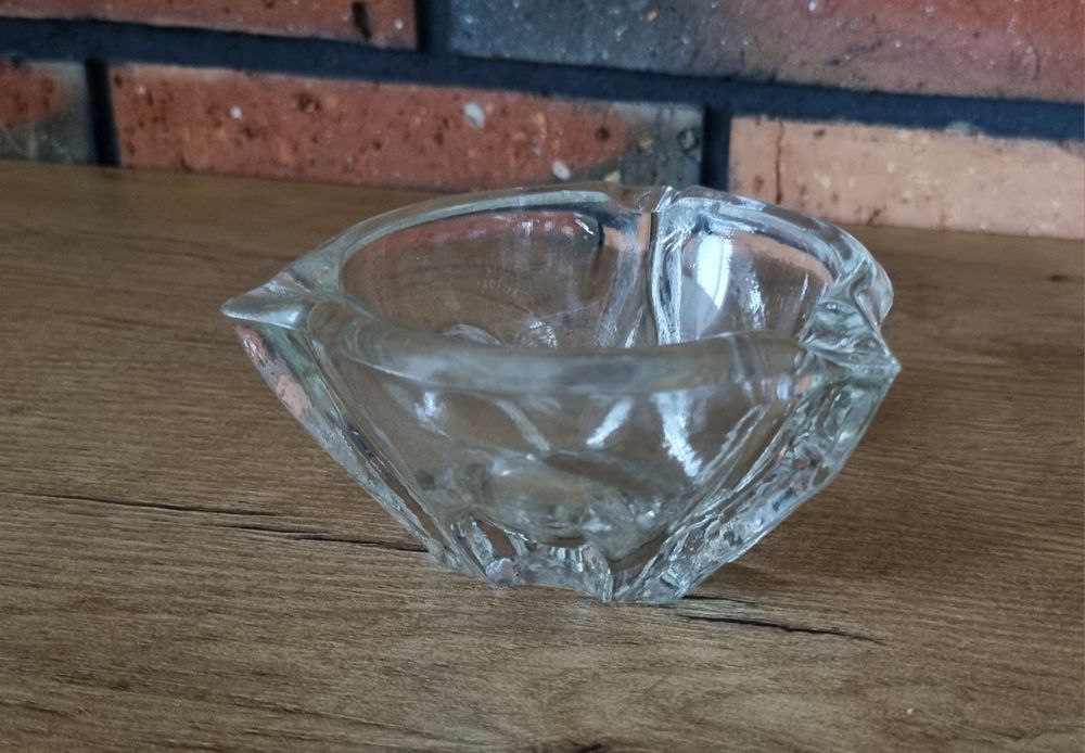 Popielnica popielniczka potrójna PRL Ząbkowice