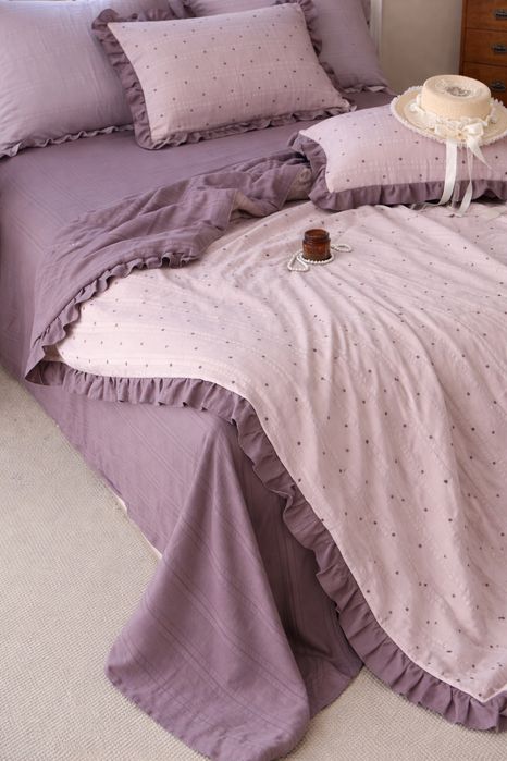 Новинка 2026! Постільна натуральна білизна  з ковдрою у комплекті