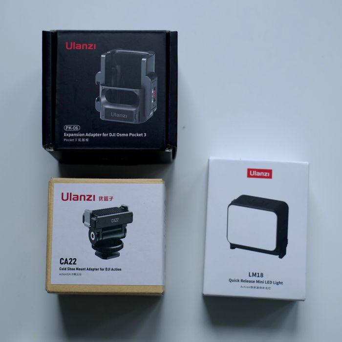 Ulanzi PK 06 CA 22 LM 18 do DJI Osmo Pocket 3 zestaw akcesoriów