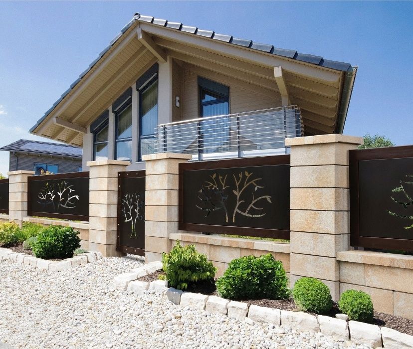 Pustak Gładki Ogrodzenie betonowe, firma TARCZYNSCY