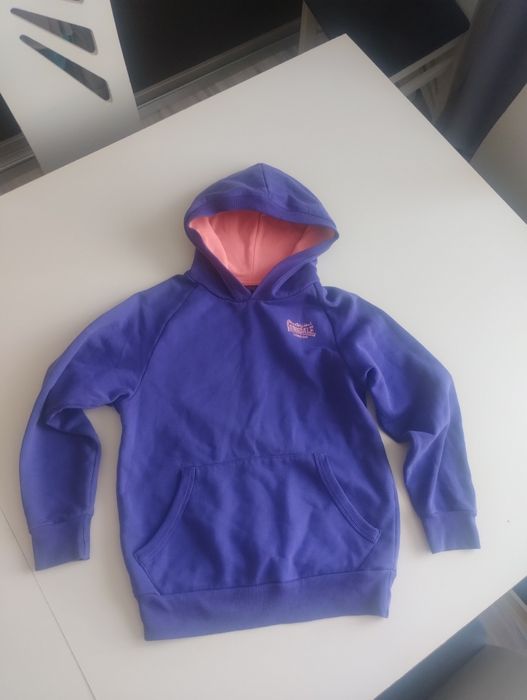 Bluza z kapturem fioletowa  na dziewczynkę Lonsdale