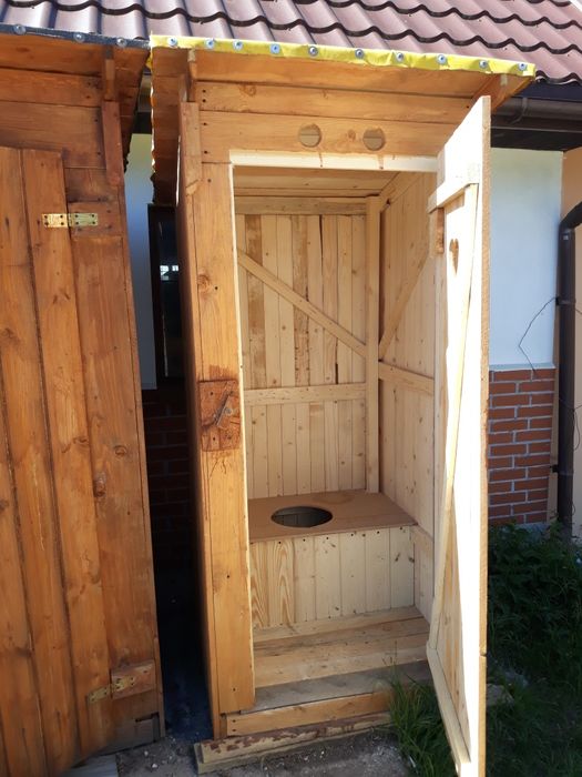 Kibel wychodek ubikacja wc drewniane