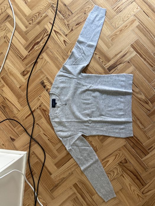 Pullover cinzento 100% cashmere