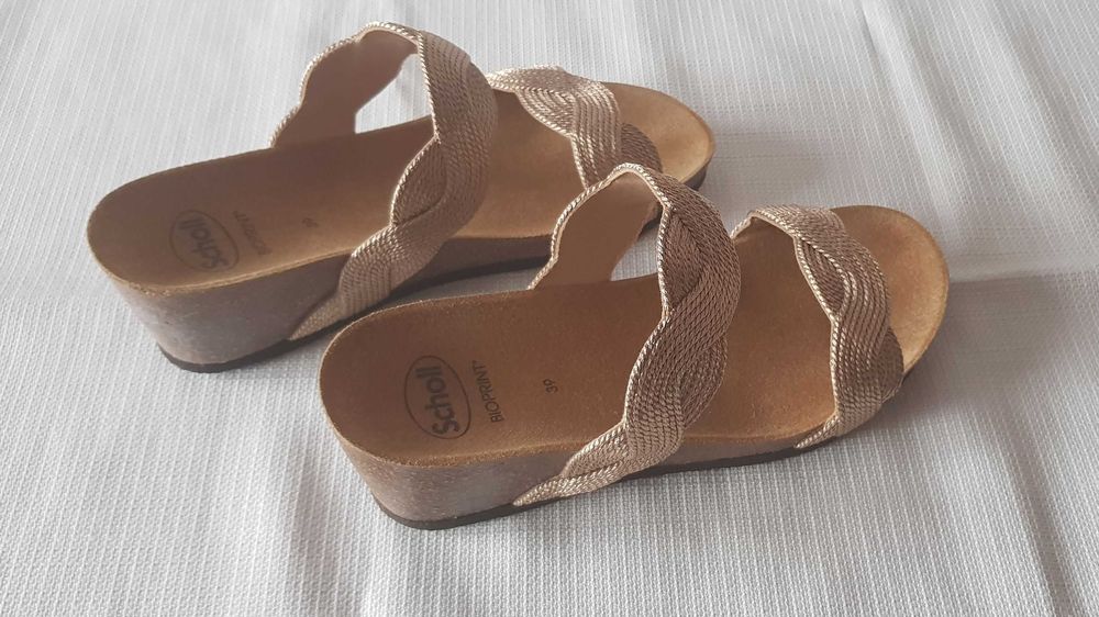 Klapki damskie nowe Scholl Cetara 39 szersze