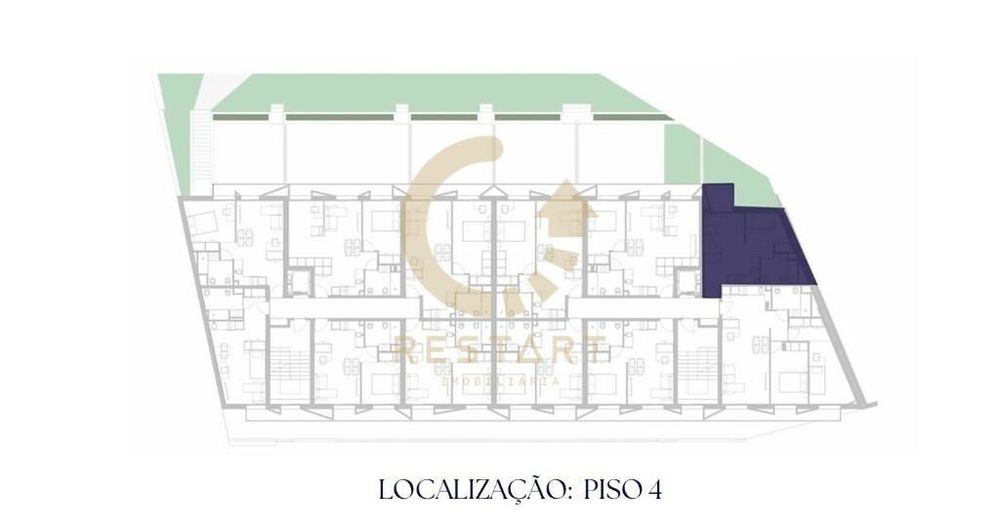 Studio T0 com varanda e lugar de garagem em Costa Cabral