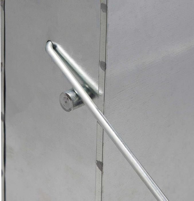 Kosz Pojemnik na POPIÓŁ z pokrywką Relaxdays stal ocynk Kominek Grill