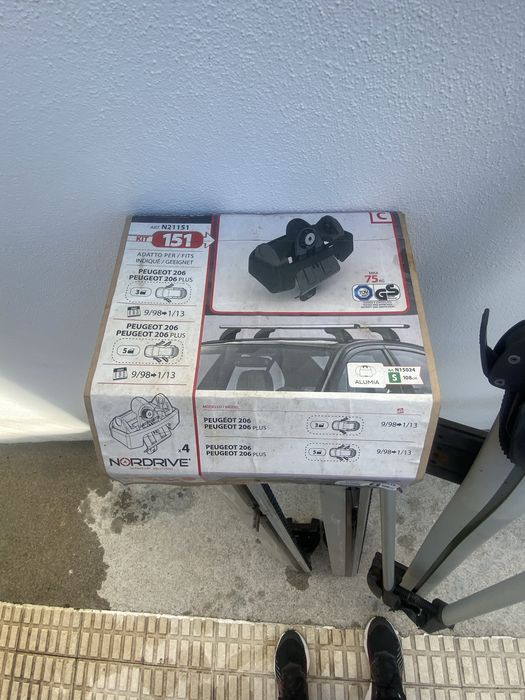 Barra com suporte para bicicleta