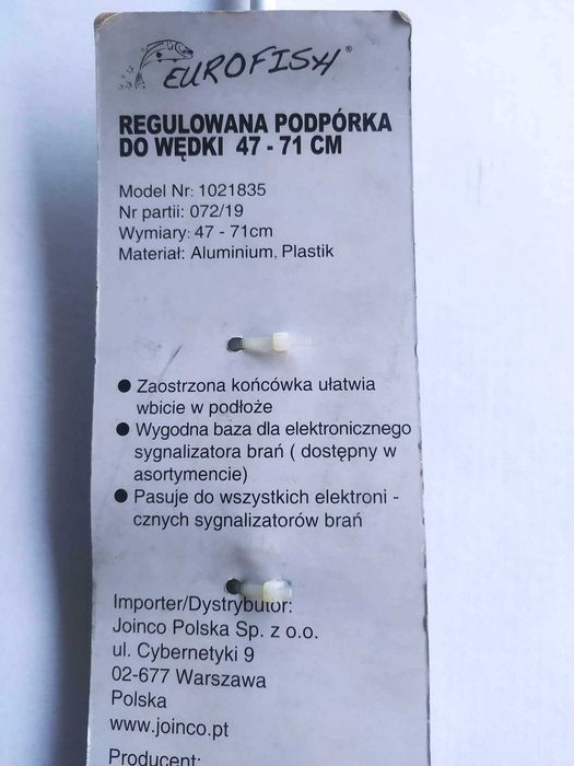Podpórka Wędkarska Teleskopowa 47-71 cm