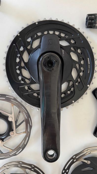 Pedaleiro carbono SRAM FORCE com potenciómetro