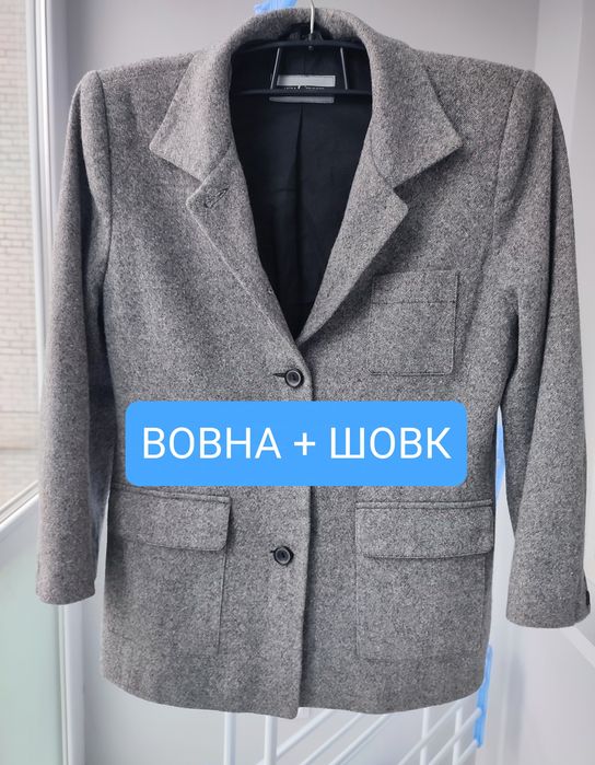 Стильний жакет (піджак) Vera Condotti, вільного крою, вовна з шовком,