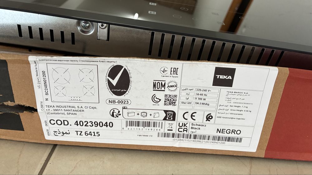 Placa Vitroceramica Teka