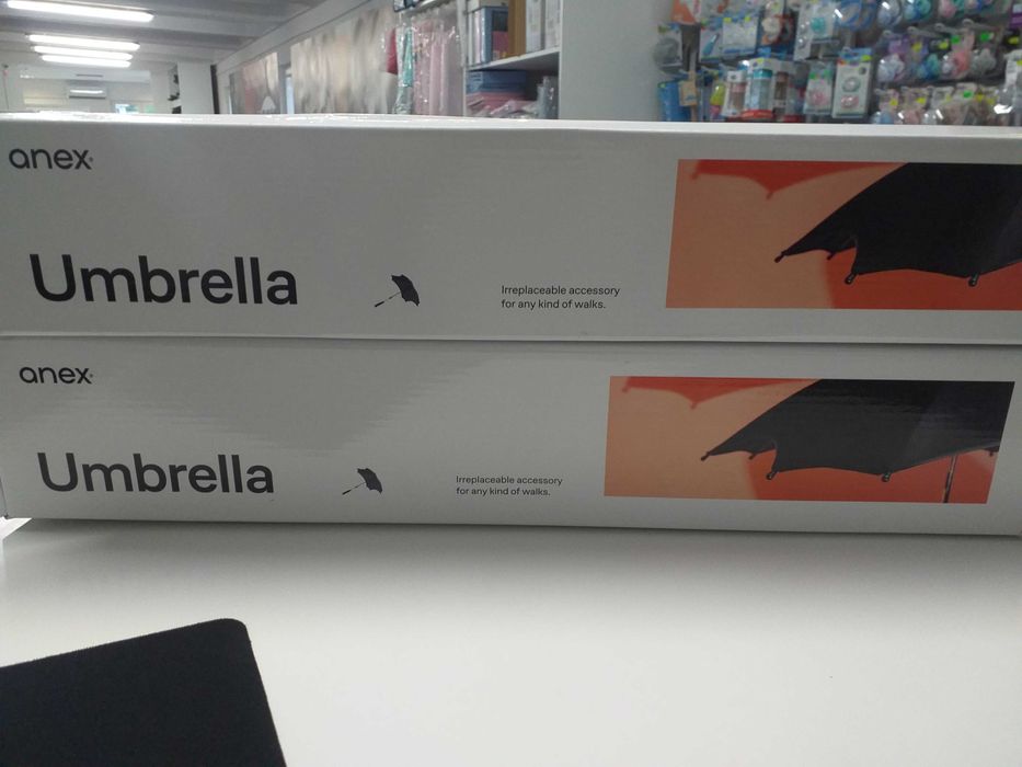 Nowa parasolka do wózka ANEX UV50+ CZARNA BLACK Oryginalna Od Ręki!