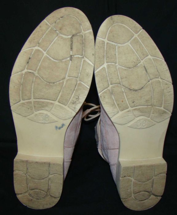 marco tozzi buty sztyblety  wiązane botki zamszowa skóra pudrowy róż