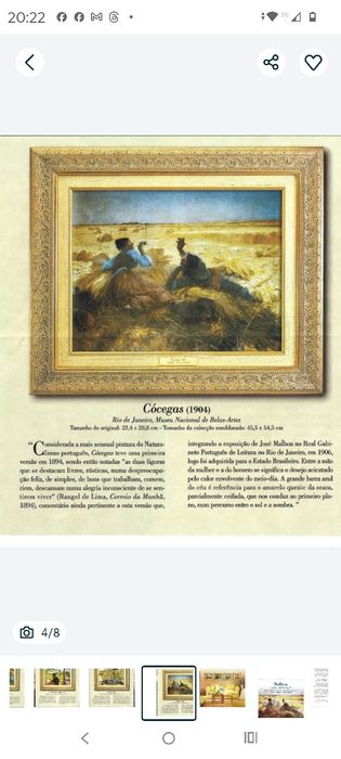 Coleção de quadros do Pintor José Malhoa