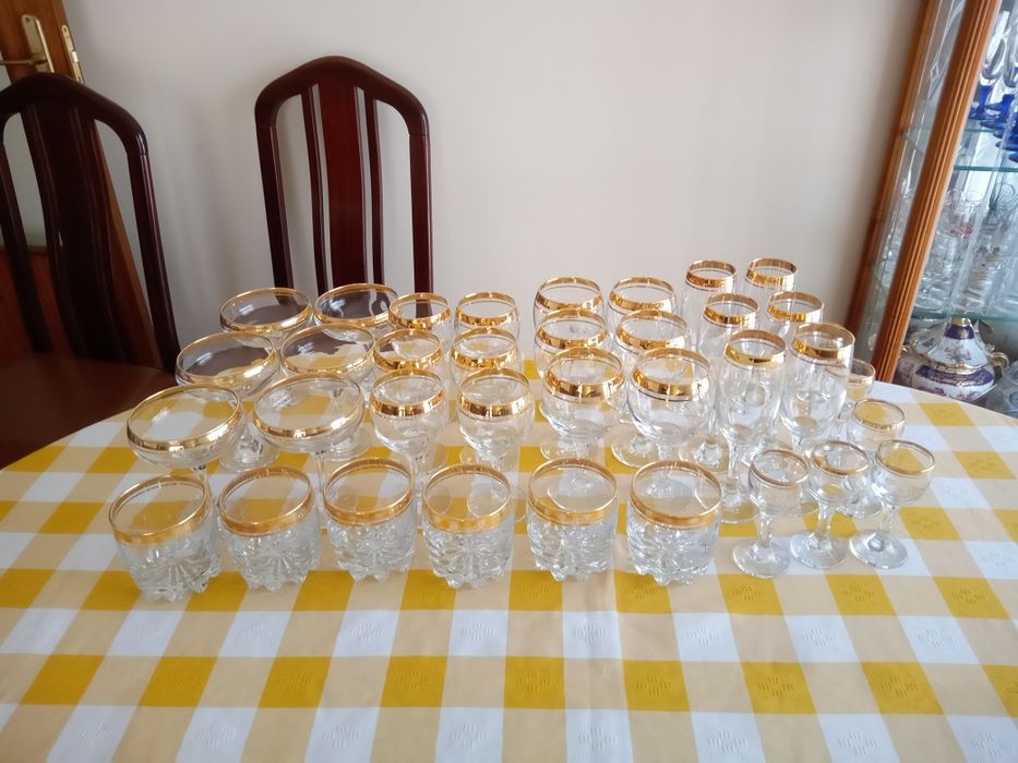 Copos cristal d'Arques série completa 36 copos