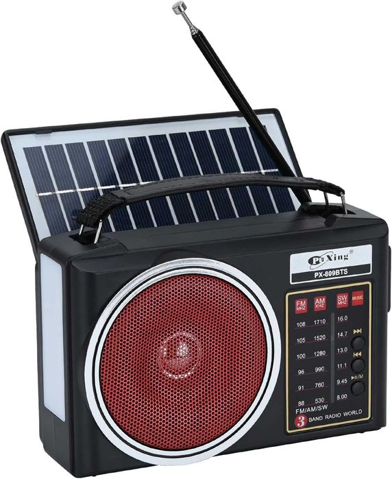 Rádio emergência solar led, anti-apagão sobrevivência com bateria novo