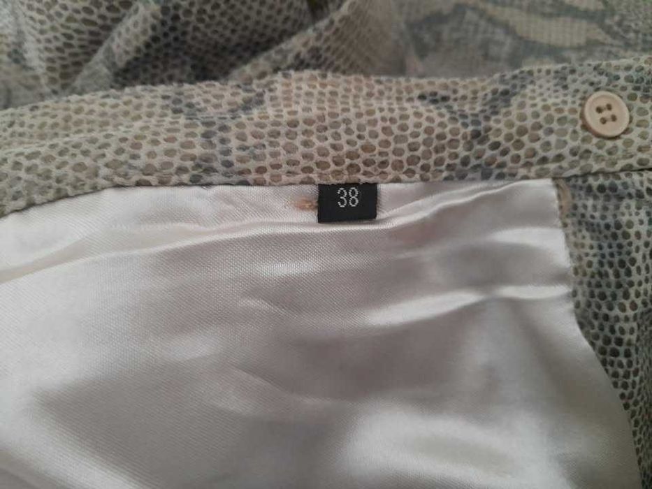 Casaco e calça em pele natural