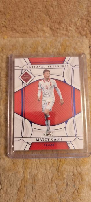 Karta Matty Cash National Treasures limitowana /25  road to Qatar 2022