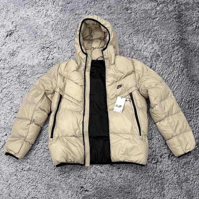 Пуховик Nike Storm-Fit світло бежевий Мужская куртка Найк зимняя до-26