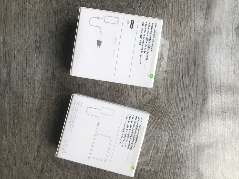 Oryginalna Ładowarka Sieciowa do iphone 20W PD USB-C + 1m kabel ładujący