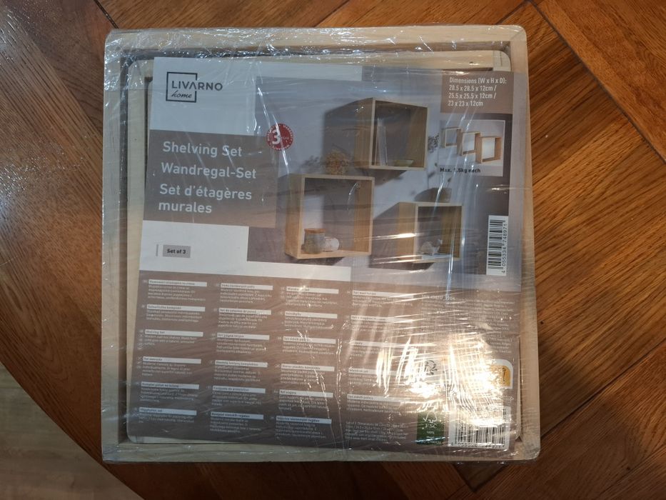 Zestaw 3 półek ściennych