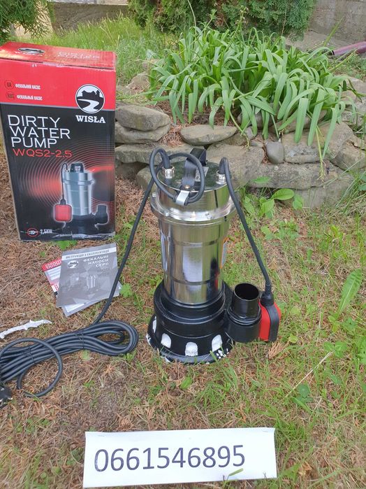 Фекальный Дренажный Насос 2,5 kW с Дробилкой (ТІЛЬКИ ДОСТАВКА ПОШТОЮ)